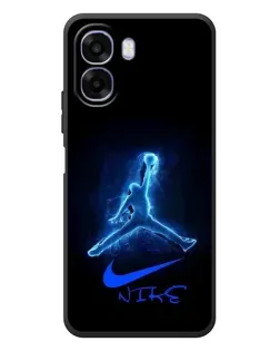 Чехол для OPPO A6x с картинкой «Jordan Neon Blue»