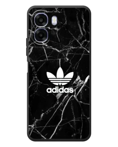 Чехол для OPPO A6x с картинкой «Белый мрамор Adidas»