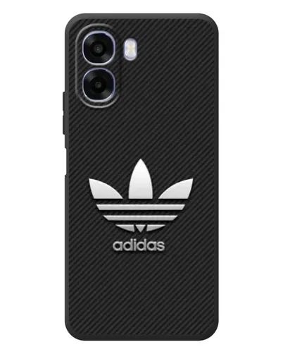 Чехол для OPPO A6x с картинкой «Adidas Карбоновая текстура»