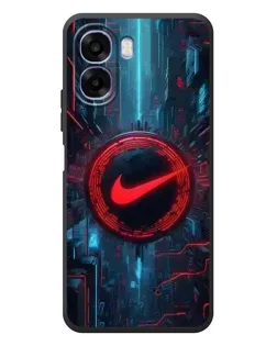 Чехол для OPPO A6x с картинкой «Техногенный стиль Nike»