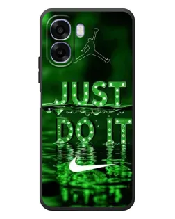 Чехол для OPPO A6x с картинкой «Зеленый неоновый Nike»