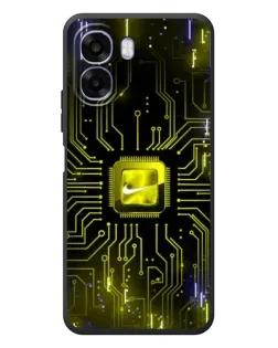 Чехол для OPPO A6x с картинкой «Nike — золотая искра»