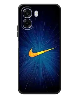 Чехол для OPPO A6x с картинкой «Синий пульс Nike»