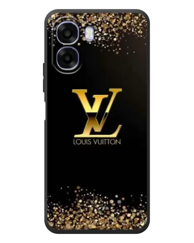 Чехол для OPPO A6x с картинкой «LV — золотые искры»