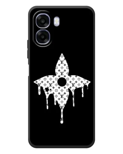 Чехол для OPPO A6x с картинкой «Цветочная монограмма»