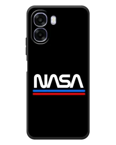 Чехол для OPPO A6x с картинкой «NASA — классика Red Blue» Чехол для OPPO A6x с картинкой «NASA — классика Red Blue»