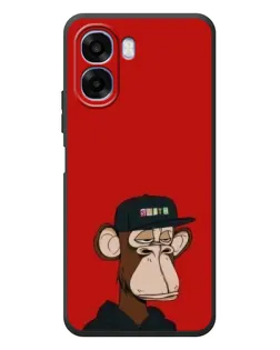 Чехол для OPPO A6x с картинкой «Bored Ape — красный фон»