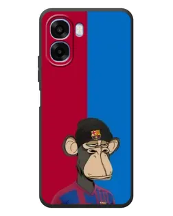 Чехол для OPPO A6x с картинкой «Bored Ape — фанат Барсы»
