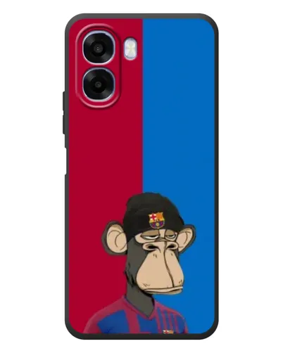 Чехол для OPPO A6x с картинкой «Bored Ape — фанат Барсы»