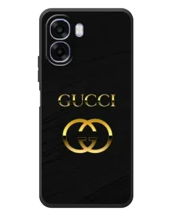 Чехол для OPPO A6x с картинкой «Золотой логотип Gucci»