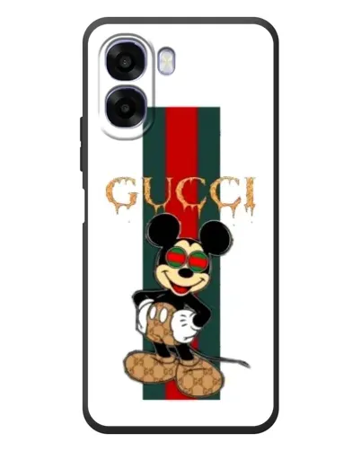 Чехол для OPPO A6x с картинкой «Микки Маус Gucci — полосы»