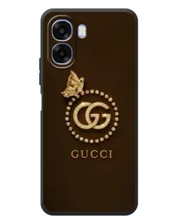 Чехол для OPPO A6x с картинкой «Gucci — золотая бабочка»