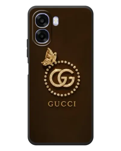 Чехол для OPPO A6x с картинкой «Gucci — золотая бабочка»