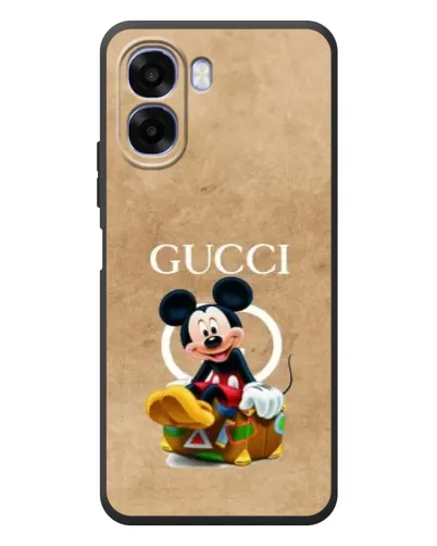 Чехол для OPPO A6x с картинкой «Микки Маус Gucci — крафт»