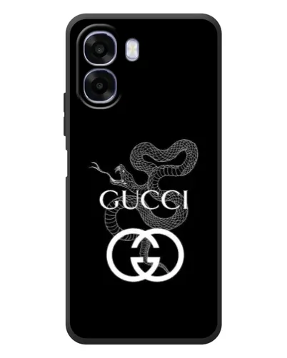 Чехол для OPPO A6x с картинкой «Gucci — серебряная змея»