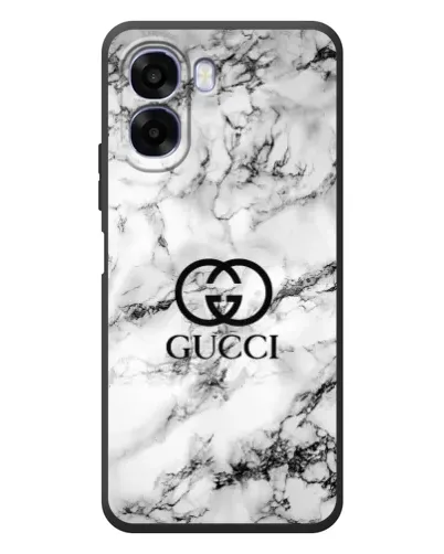 Чехол для OPPO A6x с картинкой «Gucci — мраморный шик»
