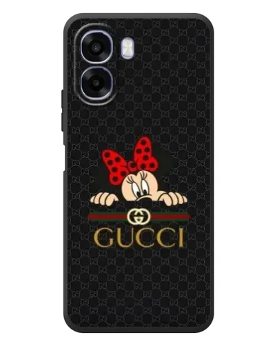Чехол для OPPO A6x с картинкой «Минни Маус Gucci — черный»