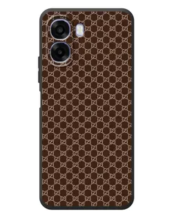 Чехол для OPPO A6x с картинкой «Gucci — шоколадная сетка»