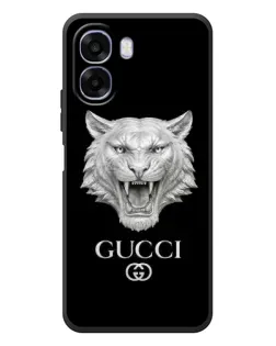 Чехол для OPPO A6x с картинкой «Gucci — серебряный лев»