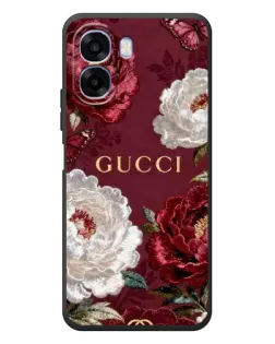 Чехол для OPPO A6x с картинкой «Gucci — бордовые розы»