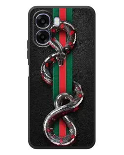 Чехол для OPPO A6x с картинкой «Gucci — змея на полосе»