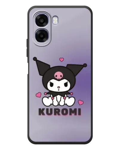 Чехол для OPPO A6x с картинкой «Kuromi — фиолетовый арт»