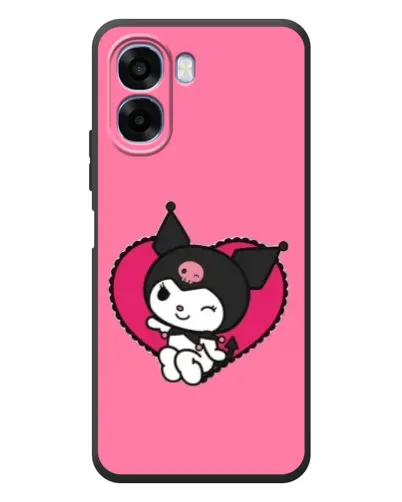 Чехол для OPPO A6x с картинкой «Kuromi — любовь в сердце»