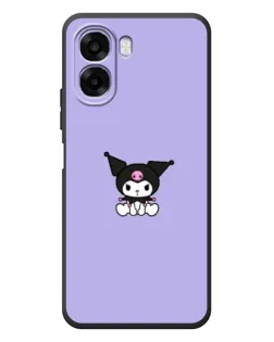 Чехол для OPPO A6x с картинкой «Kuromi — фиолетовый минимализм»