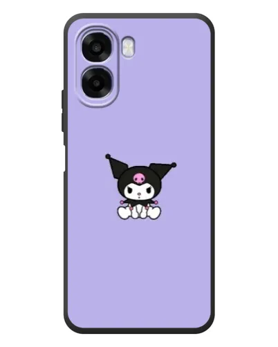 Чехол для OPPO A6x с картинкой «Kuromi — фиолетовый минимализм»