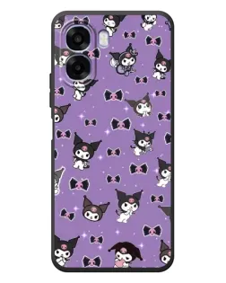 Чехол для OPPO A6x с картинкой «Kuromi — паттерн»