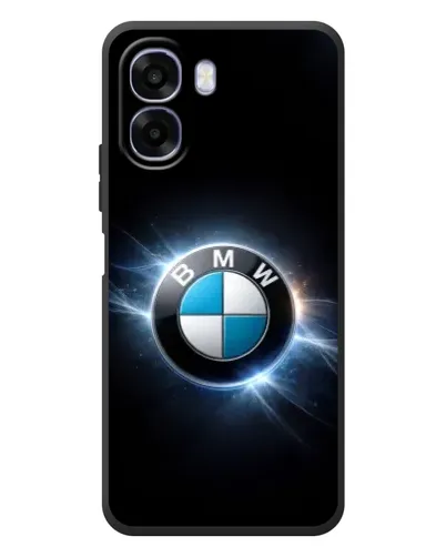 Чехол для OPPO A6x с картинкой «BMW — неоновое сияние»