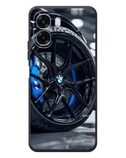 Чехол для OPPO A6x с картинкой «Колесо BMW вблизи»