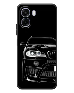 Чехол для OPPO A6x с картинкой «Темный силуэт BMW»