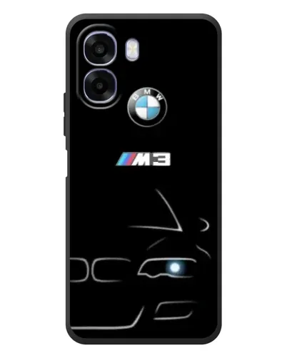 Чехол для OPPO A6x с картинкой «Минималистичный принт BMW M3»
