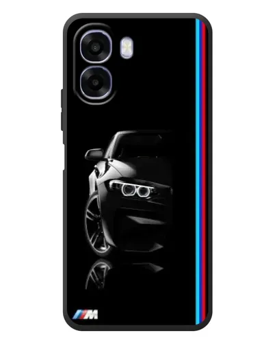 Чехол для OPPO A6x с картинкой «Силуэт BMW в темноте»