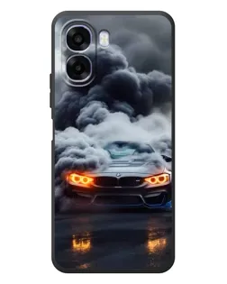 Чехол для OPPO A6x с картинкой «BMW в дыму»