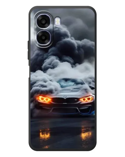 Чехол для OPPO A6x с картинкой «BMW в дыму»