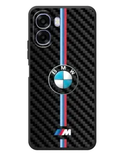 Чехол для OPPO A6x с картинкой «Эмблема BMW и карбон»