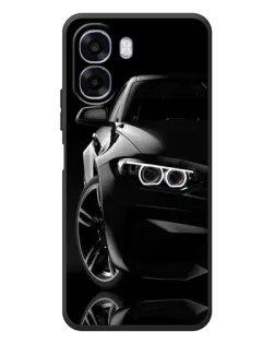 Чохол для OPPO A6x з картинкою «Чорна BMW — профіль»