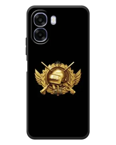 Чехол для OPPO A6x с картинкой «PUBG — оранжевый градиент»