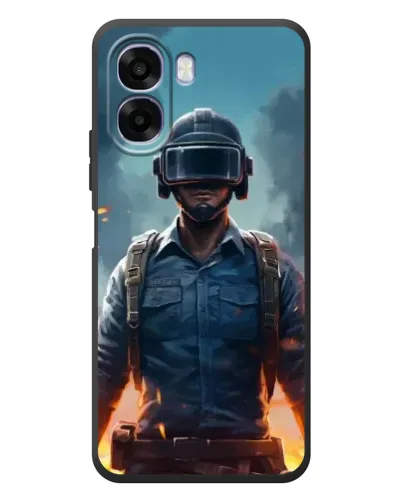 Чехол для OPPO A6x с картинкой «PUBG — реалистичный герой»