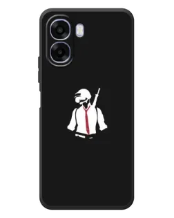 Чехол для OPPO A6x с картинкой «PUBG — силуэт воина»