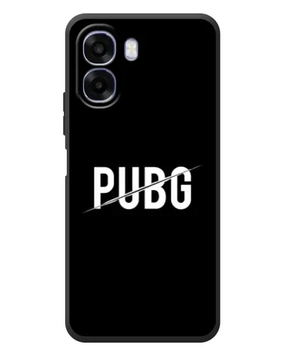 Чехол для OPPO A6x с картинкой «PUBG — белый логотип»