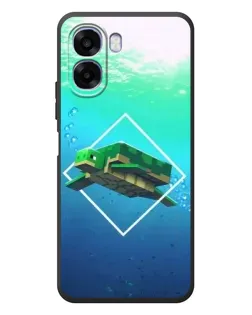 Чехол для OPPO A6x с картинкой «Черепаха Minecraft»