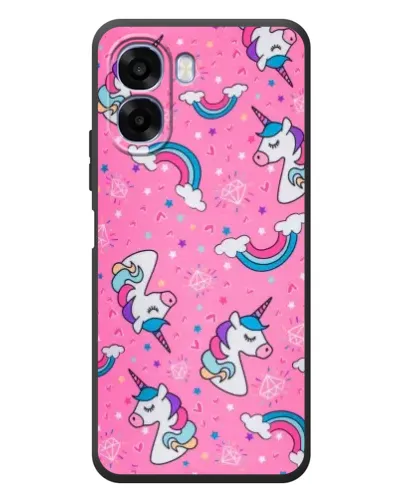 Чехол для OPPO A6x с картинкой «Unicorn паттерн розовый» Чехол для OPPO A6x с картинкой «Unicorn паттерн розовый»