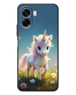 Чехол для OPPO A6x с картинкой «Единорог на поляне»