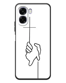 Чехол для OPPO A6x с картинкой «Рука держит» Чехол для OPPO A6x с картинкой «Рука держит»