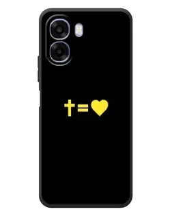 Чехол для OPPO A6x с картинкой «Сердце и Крест»