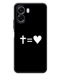 Чехол для OPPO A6x с картинкой «Крест и Сердце»