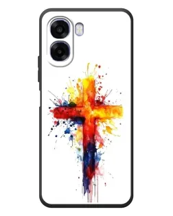 Чехол для OPPO A6x с картинкой «Акварельный крест»